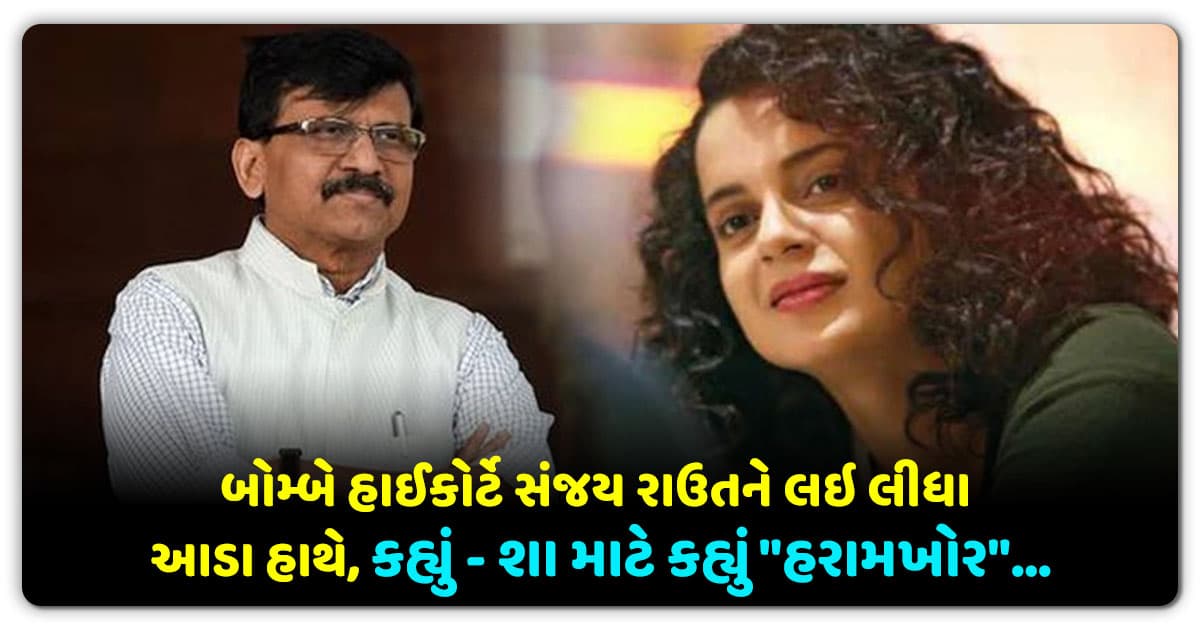 બોમ્બે હાઈકોર્ટે સંજય રાઉતને લઇ લીધા આડા હાથે, કહ્યું – શા માટે કહ્યું “હરામખોર”