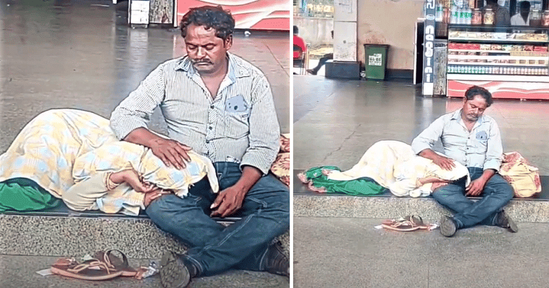 Video- પ્રેમની કોઇ ઉંમર નથી હોતી…રસ્તા પર બેસેલા પતિએ પત્નીનું રાખ્યું એવું ધ્યાન….