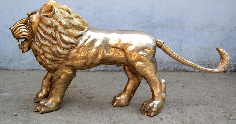 brass lion