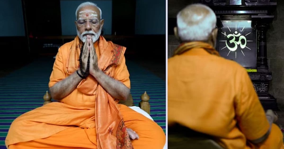 Video Viral: નરેન્દ્ર મોદીના ધ્યાનનો બીજો દિવસ, ભગવા ઝભ્ભા-ખેસમાં જોવા મળ્યા